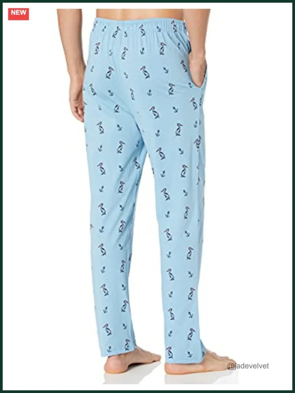 Men's Soft Woven 100% Cotton Elastic Waistband Sleep Pajama Pant